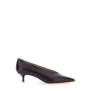 Le Monde Beryl Women Violet Pumps With Pointed Toe And Low Heel In Leather Woman